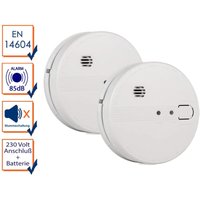 Smartwares - 2er Set vernetzbare Rauchmelder 230V oder Batterie, Alarmmelder 85dB Smartwares - 2er Set vernetzbare Rauchmelder 230V oder Batterie, Alarmmelder 85dB von Smartwares