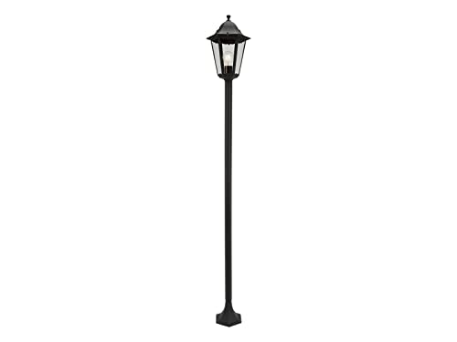 Smartwares Klassische Stehleuchte - 170 cm - E27 60W - Glas und Aluminium, Schwarz von Smartwares