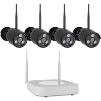Smartwares CMS-30300 CMS-30300 Funk, WLAN IP-Funk-Überwachungs-Set mit 4 Kameras 1920 x 1080 Pixel von Smartwares
