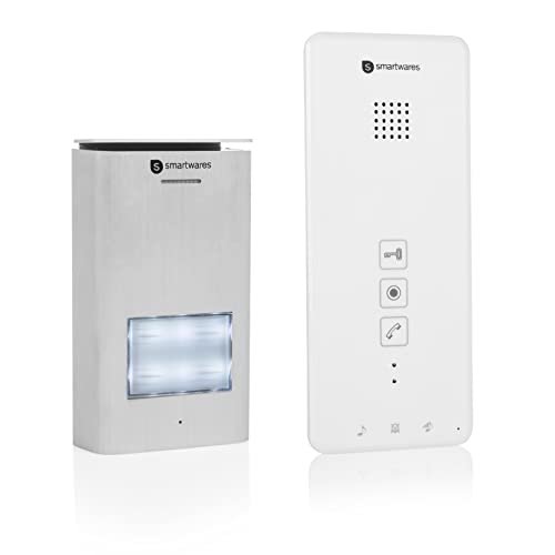 Smartwares DIC-21112 Türgegensprechanlage für 1 Wohneinheit mit Türöffnerfunktion / 2-Draht-Technik von Smartwares