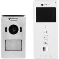 Smartwares DIC-22112 Video-Türsprechanlage 2-Draht Komplett-Set 1 Familienhaus Weiß von Smartwares