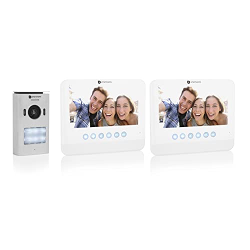 Smartwares DIC-22222 Video-Türeingangskontrolle – 720p HD – 7 Zoll LCD-Monitor – Set für 2 Wohnungen Smartwares DIC-22222 Video-Türeingangskontrolle – 720p HD – 7 Zoll LCD-Monitor – Set für 2 Wohnungen von Smartwares