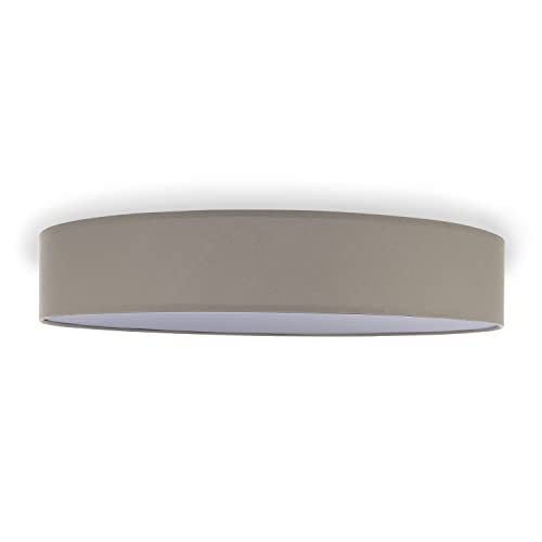 Smartwares Deckenleuchte – Textilschirm – 60 cm Ø – 4x E27 – Max. 18 W – Für LED geeignet – Braun – IDE-60048 von Smartwares