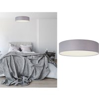 Smartwares - Deckenleuchte mit led, Stoff grau/Abdeckung satiniert, ø 40cm, ceiling dream von Smartwares