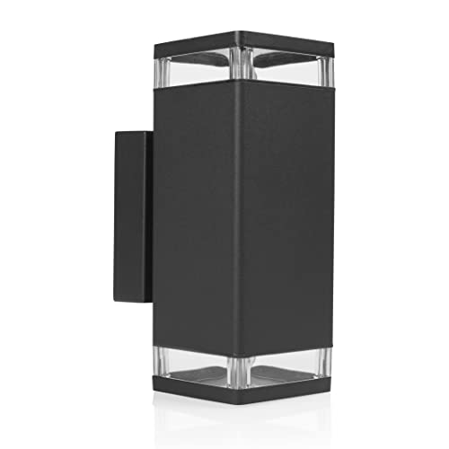 Smartwares Design-Wandleuchte Black Outdoor - Spots GU10-2 x 5 W von Smartwares