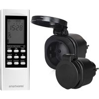 Smartwares - Digitales Outdoor Zeitschaltuhr Set = 2 x Funk-Steckdose + Timer-Fernbedienung Smartwares - Digitales Outdoor Zeitschaltuhr Set = 2 x Funk-Steckdose + Timer-Fernbedienung von Smartwares