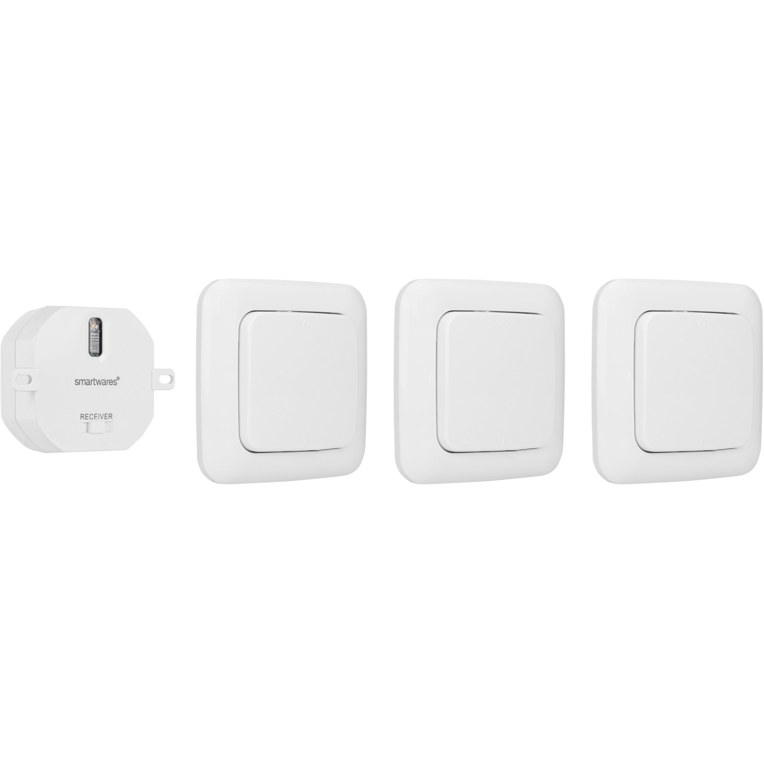 Smartwares Einbauschalter-Set mit 3 Funk-Wandschaltern 1.000W Weiß Smartwares Einbauschalter-Set mit 3 Funk-Wandschaltern 1.000W Weiß von Smartwares