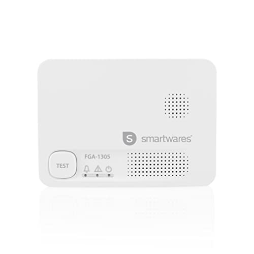 Smartwares Kohlenmonoxidmelder - 10-Jahres-Sensor - mit Testknopf - LED-Anzeigen - FGA-13051 von Smartwares