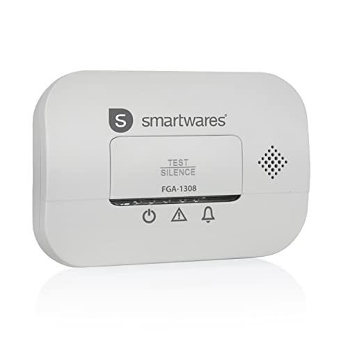 Smartwares Kohlenmonoxid-Melder – NF-Zertifiziert – Sensor 10 Jahre – Batterien 3 Jahre – mit Kontrollleuchten und Testknopf – FGA-13081FR Smartwares Kohlenmonoxid-Melder – NF-Zertifiziert – Sensor 10 Jahre – Batterien 3 Jahre – mit Kontrollleuchten und Testknopf – FGA-13081FR von Smartwares