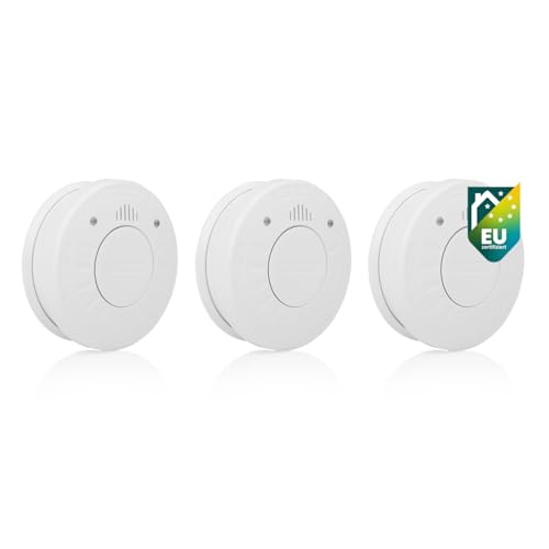 Smartwares 3er-Set Rauchmelder - 85 DB - Optischer Sensor - 10-Jahres-Batterie - Q-Label - FSM-12503 von Smartwares
