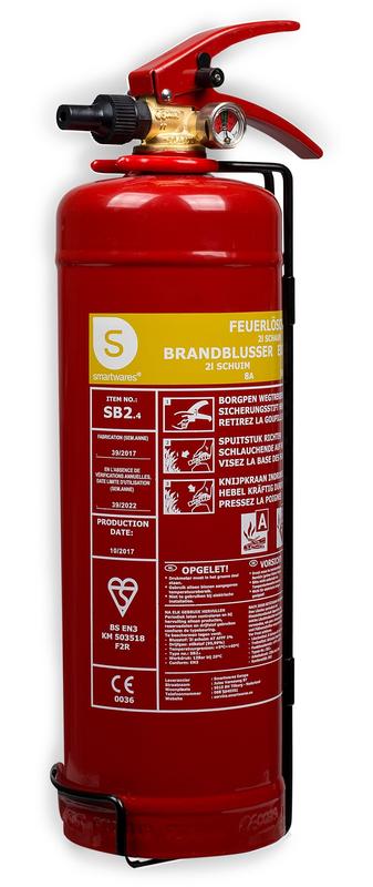 Smartwares Feuerlöscher Schaumlöscher Löschspray Schaum 2 L Brandklasse 8 A 55 B B-Ware von Smartwares