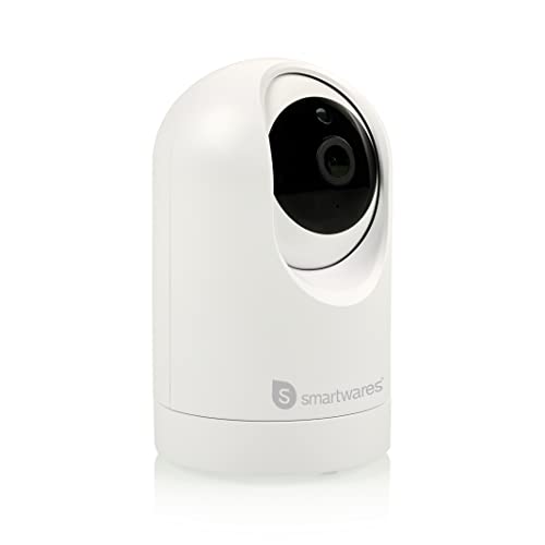Smartwares IP-Innenkamera CIP-37553 – Schwenk-/ Neigfunktion – WiFi Bewegungserkennung & -verfolgung – 2K Videoauflösung – Zwei-Wege-Kommunikation – Nachtsicht von Smartwares