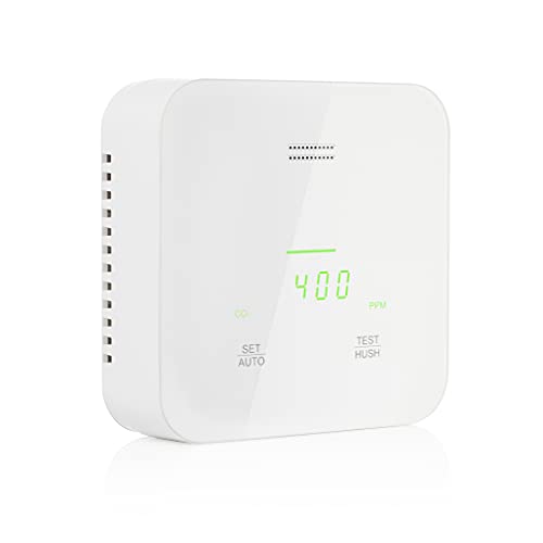 Smartwares - Luftqualitäts Alarm und Sensor - detektiert CO (Kohlendioxid), Feuchtigkeit, Temperatur - Netzbetrieben mit Reserveakku - FGA-13900 von Smartwares
