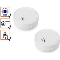 Mini Wassermelderset ø 6,3cm mit lautem 85dB Alarm, Schutz vor Wasserschäden von Smartwares