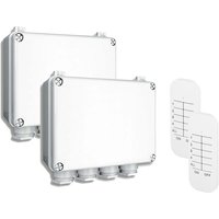 Smartwares - Outdoor Funkschalter 2er Set Dreifachschalter mit Fernbedienung von Smartwares