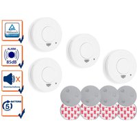 Smartwares - Rauchmelder 4er Set mit Magnetbefestigung, 85dB Sirene für sicheren Feueralarm von Smartwares