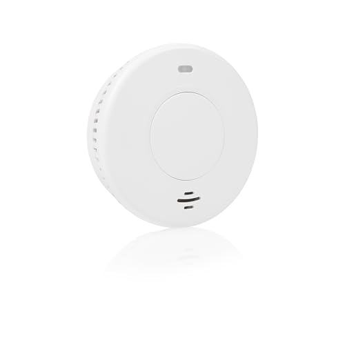 Smartwares Rauchmelder - Q-Label - 10 Jahre versiegelte Batterie - Optischer Sensor - Beleuchtete Indikatoren - Testknopf - Stille Funktion - FSM-12001 von Smartwares