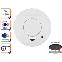 Rauchmelder mit 1 Jahres Batterie - Stummschaltfunktion + Magnethalter von Smartwares