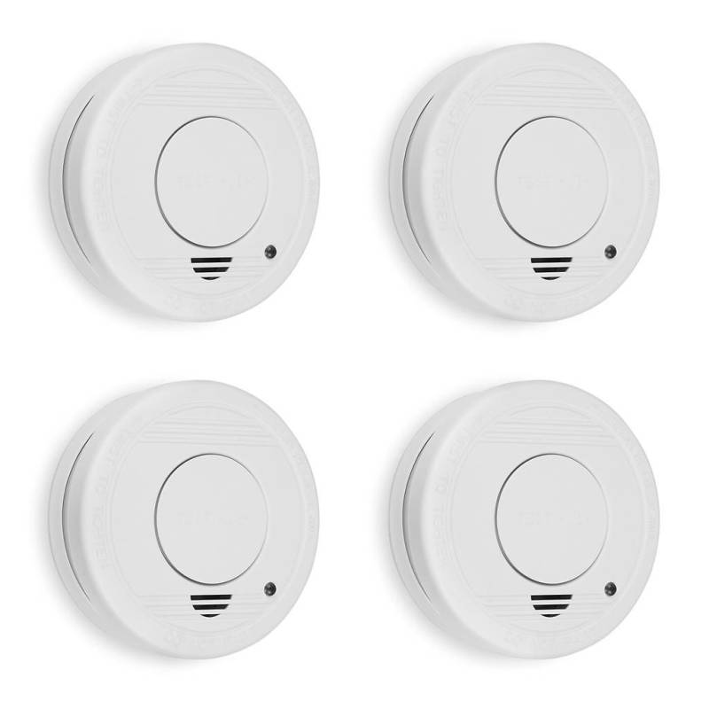 Smartwares Rauchwarnmelder 4er Pack weiß, 5 Jahr Batterielebensdauer von Smartwares
