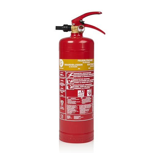 Smartwares Schaum-Feuerlöscher - 2 L - für AB-Brände - geeignet für Büros und Privathaushalte - inkl. Halterung - 10.014.97 von Smartwares