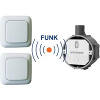 SmartHome Funk Schalter Set - Funk-Einbauschalter + 2 x Funk-Wandschalter von Smartwares