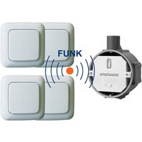 SmartHome Funk Schalter Set - Funk-Einbauschalter + 4 x Funk-Wandschalter Taster von Smartwares