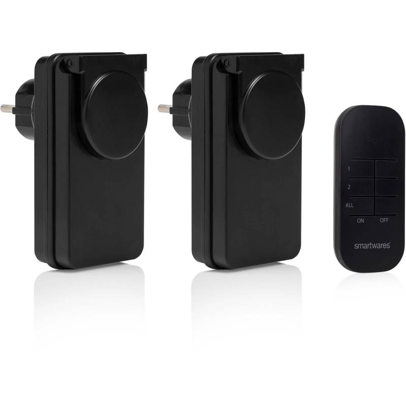 Smartwares drahtlose Netzschalter für den Außenbereich Set mit 2 Schaltern von Smartwares