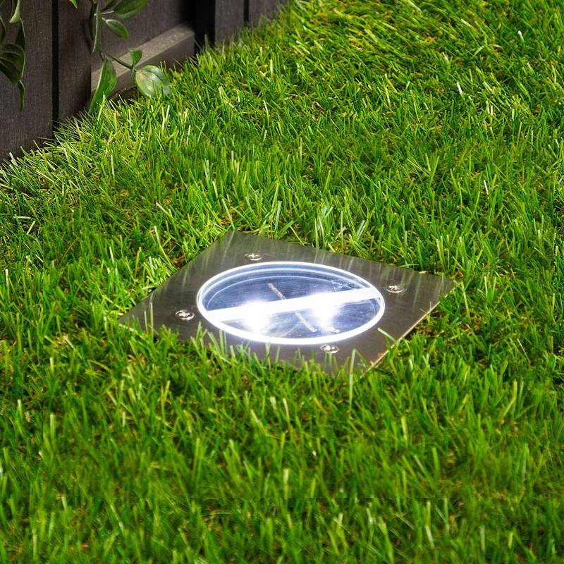 Solar-LED-Bodeneinbaustrahler Lugo, IP44, 10,5 x 10,5 cm von Smartwares