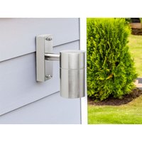 Edelstahl Außenwandleuchte Downlight, GU10 Fassung, IP44, Fassadenbeleuchtung von Smartwares