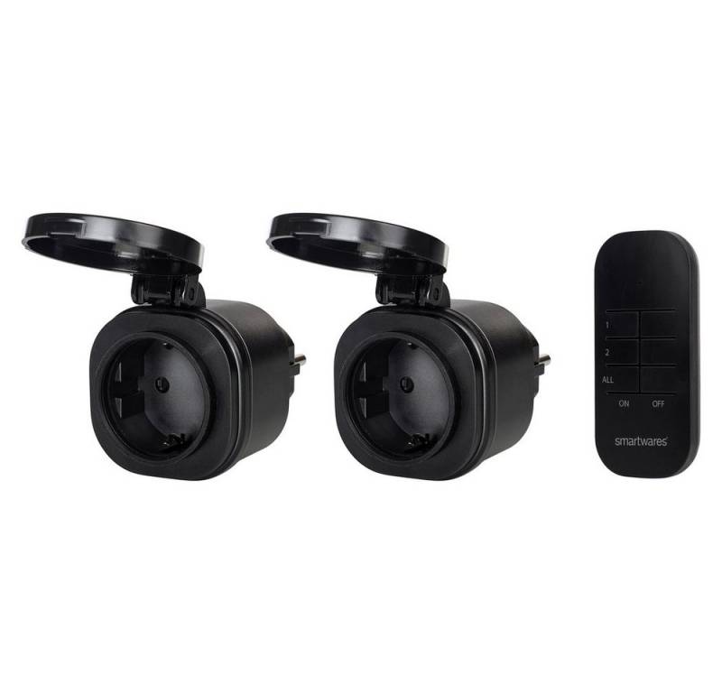 smartwares Smartwares SH4-99653 FSK 433 MHz Funk-Steckdosen-Set SH4-99653 Smart-Home-Zubehör von smartwares