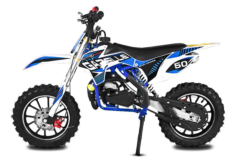 Smarty Dirt-Bike 49cc Dirtbike Gazelle Deluxe E-Start Edition Crossbike Dirtbike Pocket von Smarty
