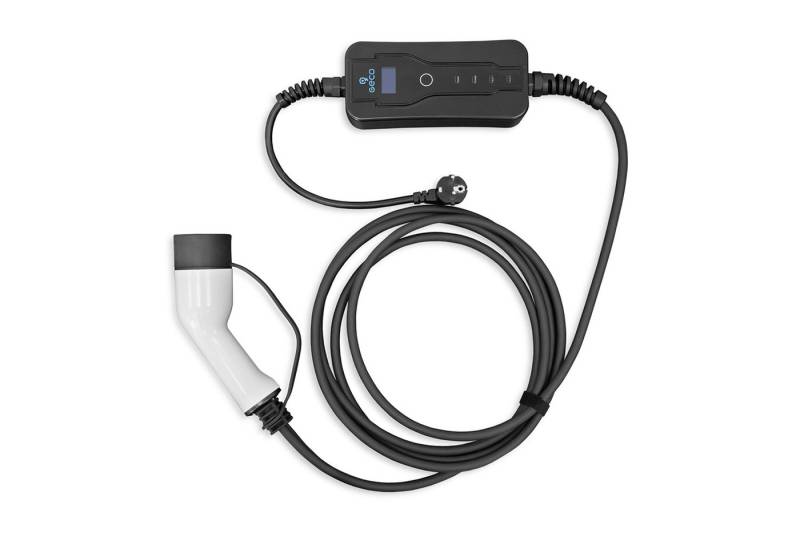 Smarty Geco EV Ladegerät 1Ph 230V 16A Typ 2 auf Schuko mit LED Display Elektroauto-Ladegerät von Smarty