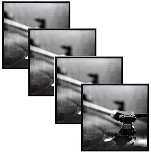 Smashed Banana Music Album-Rahmen – Made to Display aus Vinyl LP Albumcover 31,8 x 31,8 cm – Aufhängung ohne Montage – einfach aufzuhängen – Rahmen für Schallplatten 12.5x12.5 schwarz von Smashed Banana