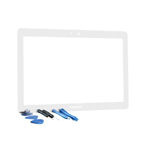 Samsung Galaxy Tab 2 Digitizer Glas 10.1 Touchscreen Display weiß von Smatano