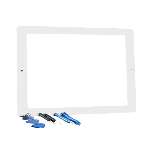 Smatano Apple iPad 2 Digitizer Glas Touchscreen Display mit Homebutton weiß von Smatano