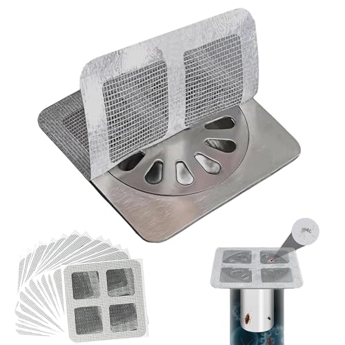 Abflusssieb,Smavles Abflussabdeckung Haarsieb Einweg Haarsieb Dusche Abfluss Sieb Mesh Platz Boden Abfluss Aufkleber Filter Aufkleber Badezimmer Haarfänger Abdeckung für Dusche (100PC farbig) von Smavles