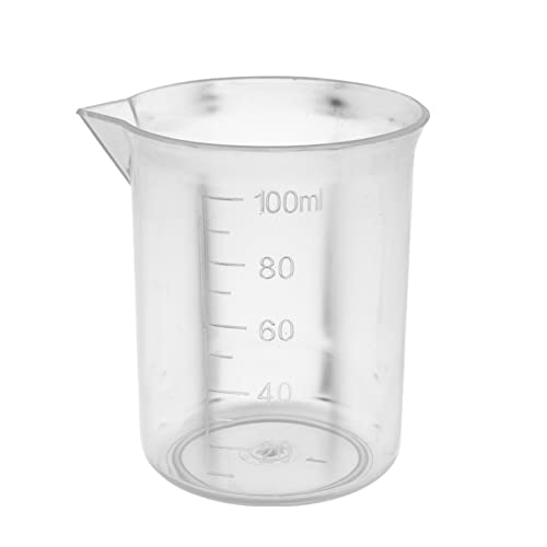 Smbcgdm 100 ml Wassermessbecher, leicht zu reinigen, rutschfest, nützlich, abgestufte Oberfläche, Messbecher 100 ml von Smbcgdm