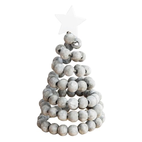 Smbcgdm Reusable Christmas Ornaments Holiday Pendant Decor Christmas Ornaments Wooden Miniature Xmas Tree Model Holiday Party Decorations Grey von Smbcgdm