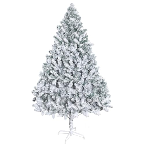 Smbcgdm Weißer Weihnachtsbaum mit Ständer, 2 m, beflockter künstlicher Weihnachtsbaum, Schnee-Weihnachtsbaum, Winterparty-Dekoration mit realistischem Zweig, verstärkte Basis 210cm Smbcgdm Weißer Weihnachtsbaum mit Ständer, 2 m, beflockter künstlicher Weihnachtsbaum, Schnee-Weihnachtsbaum, Winterparty-Dekoration mit realistischem Zweig, verstärkte Basis 210cm von Smbcgdm
