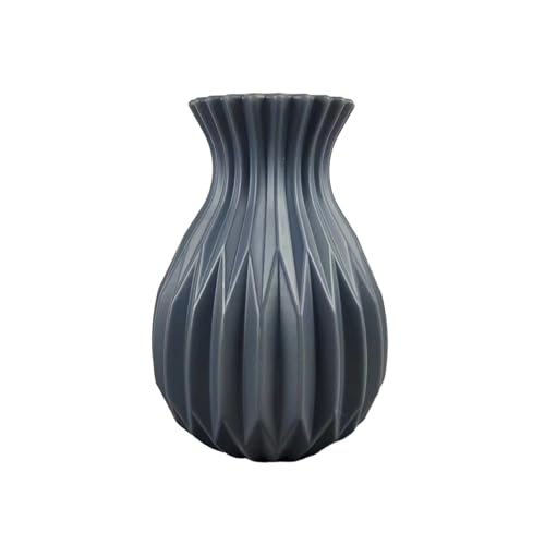 Smbcgdm Zimmervase Pflanzenvase Moderne Blumenvase für elegante Blumenarrangements Feine Verarbeitung Kreatives Design Perfekt für Heimdekoration Grau von Smbcgdm