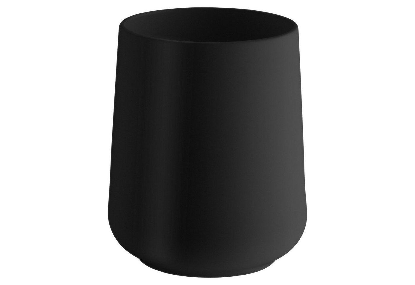 Smedbo Zahnputzbecher BB572 FREE, Schwarz, runde Form, Kunststoff, (1-St) von Smedbo
