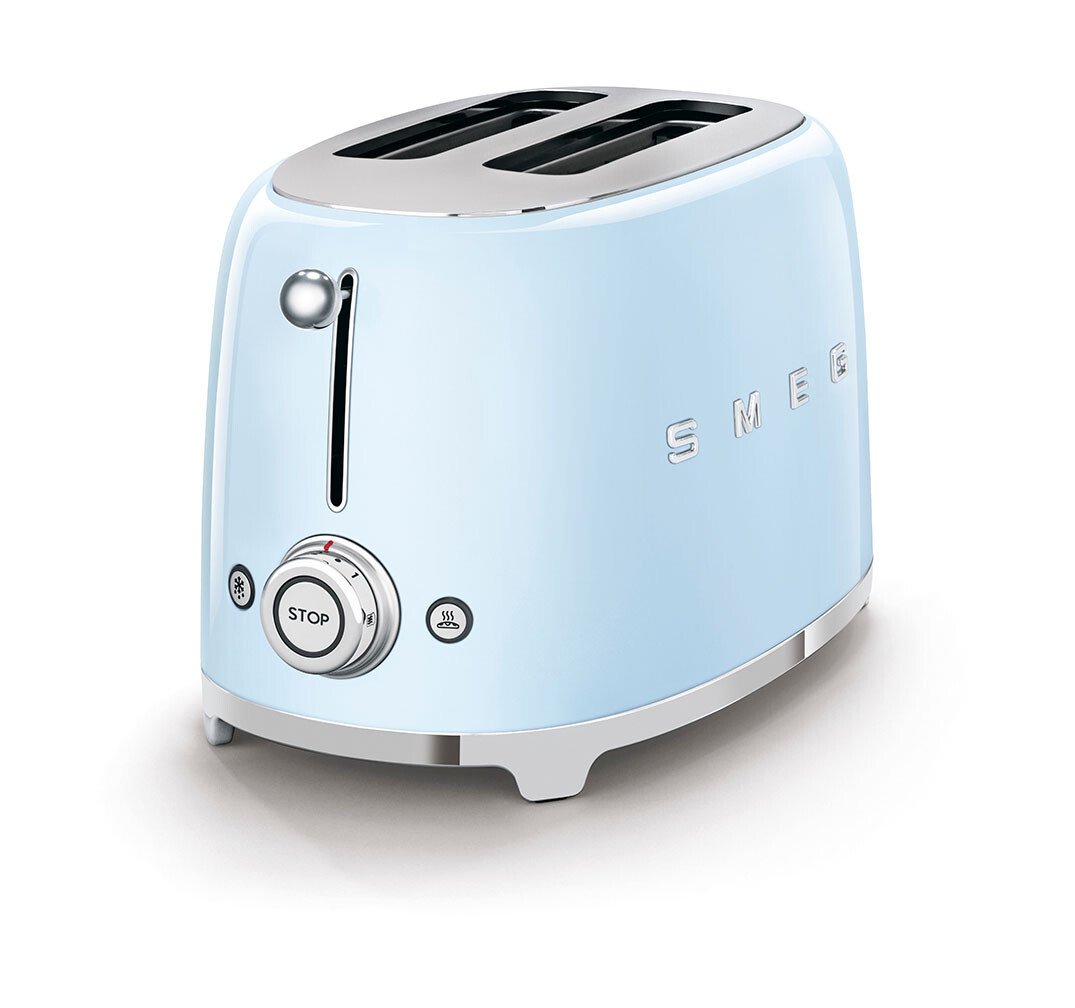 Smeg 2-Schlitz-Toaster TSF01 950 W 50's Style pastellblau von Smeg