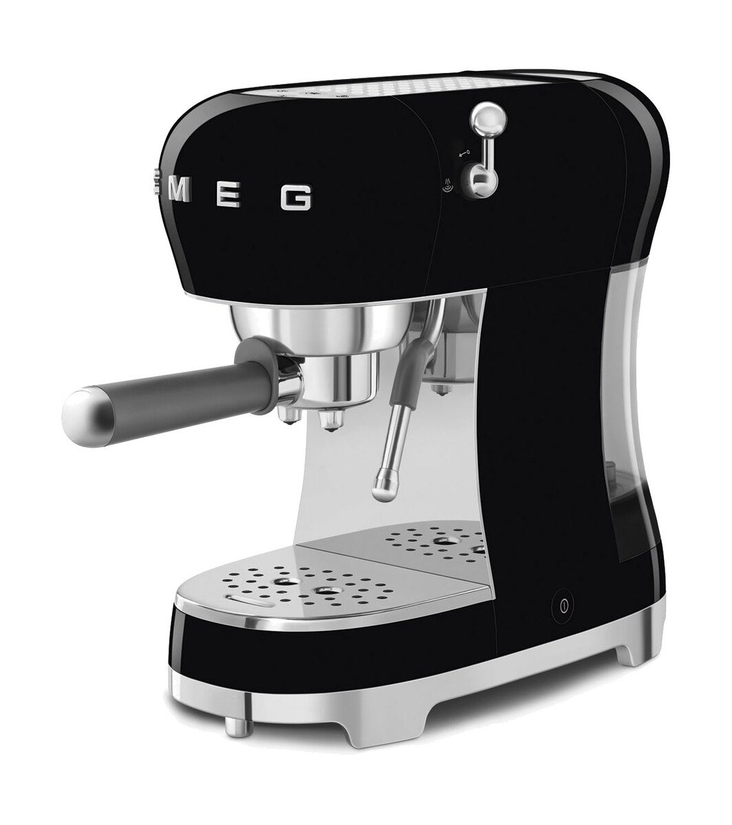 Espressomaschine ECF02BLEU 50’s Style schwarz Espressomaschine ECF02BLEU 50’s Style schwarz von Smeg