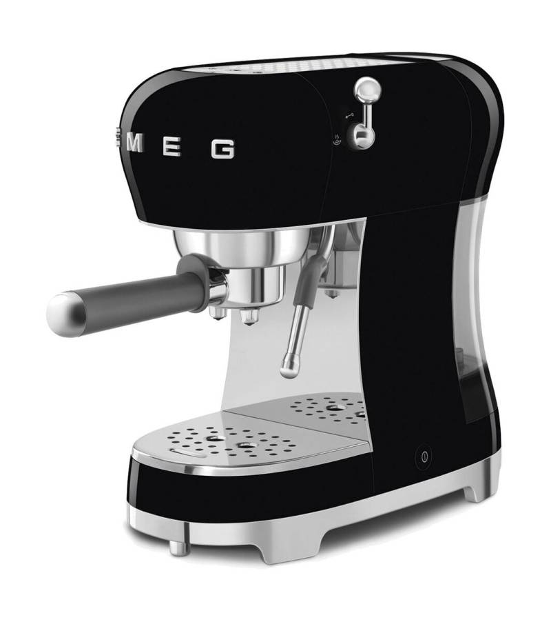 Espressomaschine ECF02BLEU 50’s Style schwarz von Smeg