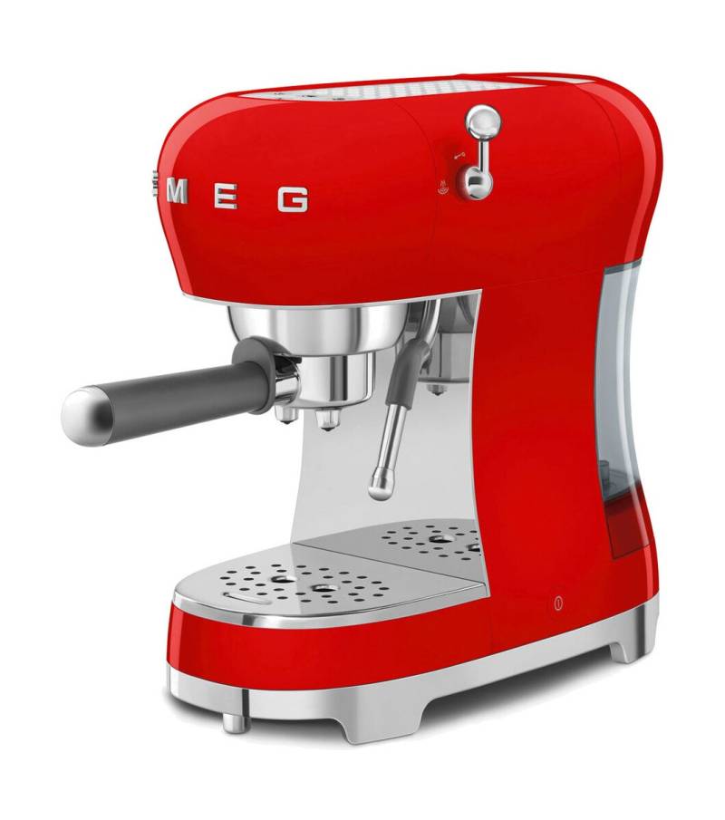 Espressomaschine ECF02RDEU 50’s Style rot von Smeg