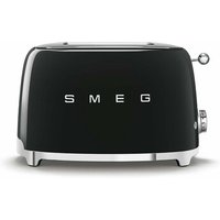 SMEG Toaster, Anzahl der Toastscheiben: 2, Schwarz, 50's Style von Smeg