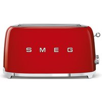 SMEG Toaster, Anzahl der Toastscheiben: 4, Rot, 50's Style, NA von Smeg