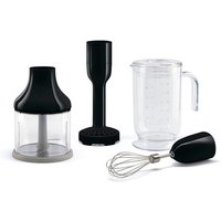 SMEG Zubehör, 4er-Set, Schwarz, XXL-Mixbecher, Zerkleinerer, Kartoffelstamper, Schneebesen, Stabmixer von Smeg