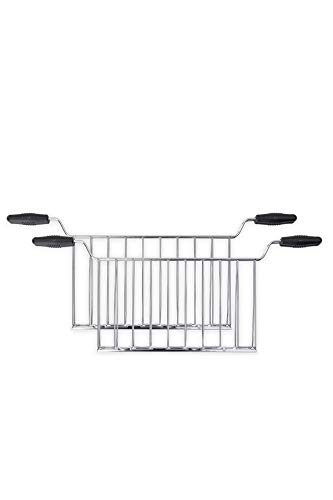 Smeg, 2 Zangen für Toaster TSSR02, Gitter und Boden aus Stahl, Griffe aus hochtemperaturbeständigem Kunststoff, kompatibel mit Toaster SMEG TSF02, 434 x 32 x 173 mm von Smeg