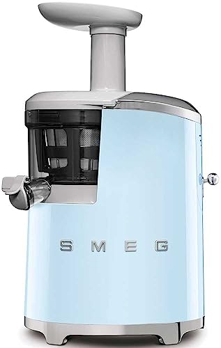 Smeg SJF01PBUS Slow Juicer Entsafter SJF01PBEU, 18/8 Stainless Steel, Pastellblau von Smeg